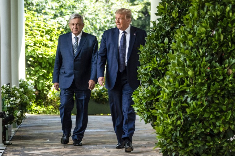 Andrés Manuel López Obrador and Donald Trump.