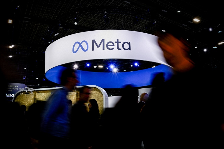 A logo of US company's Meta.