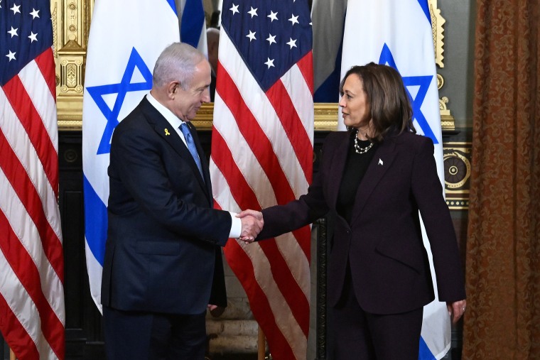 Image: Vice President kamala Harris Prime Minister Benjamin Netanyahu Of Israel bibi