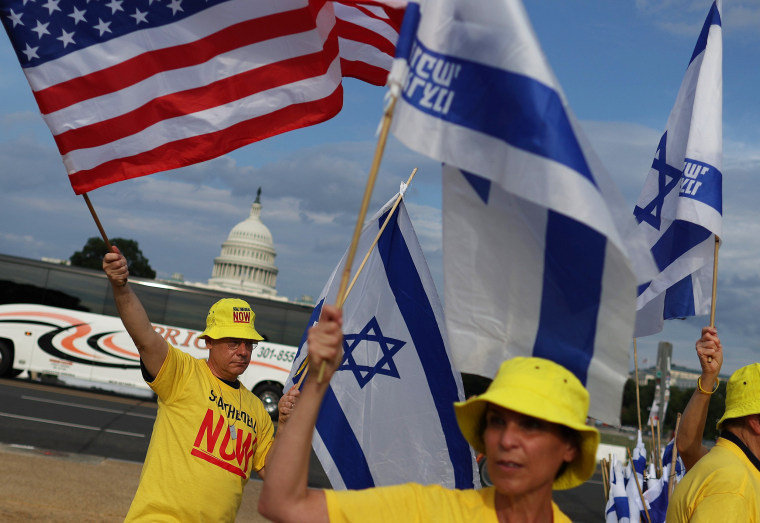 Families Of Israeli Hostages Hold Vigil On National Mall