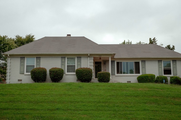 An exterior shot of Terry Belk's home