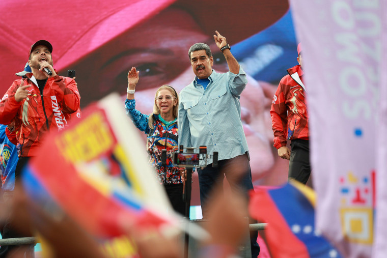 Nicolas Maduro Holds Closing Campaign Rally Ahead Presidential Election