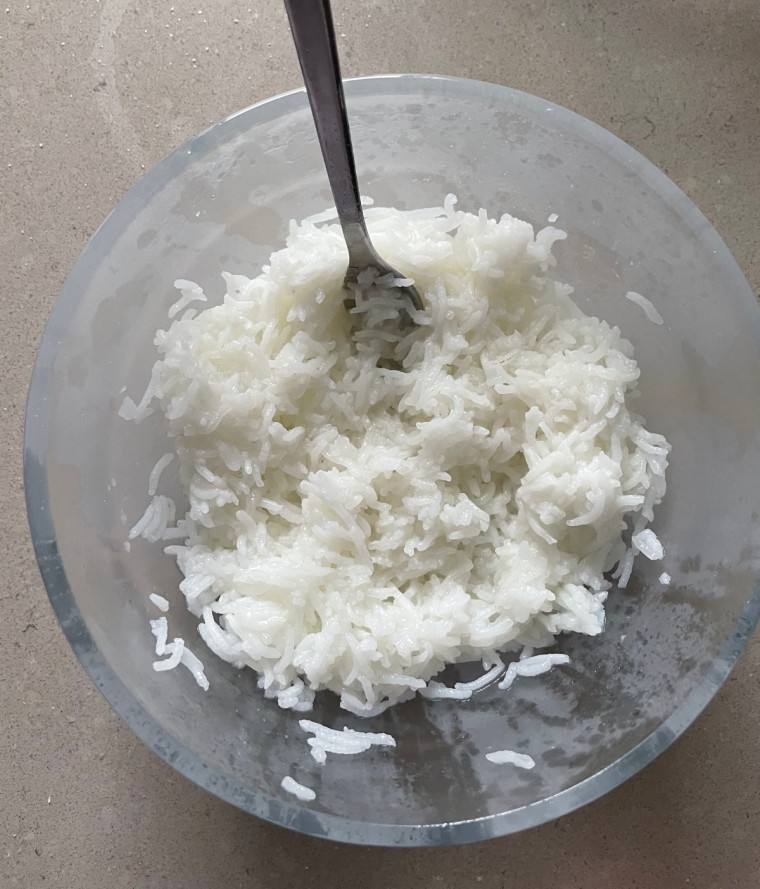 Basmati rice cooked in the Anyday cookware.