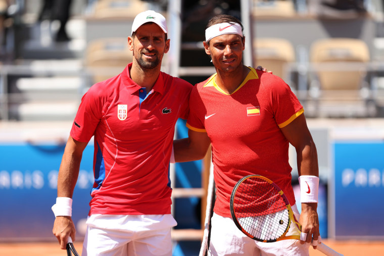 Novak Djokovic and Rafael Nadal