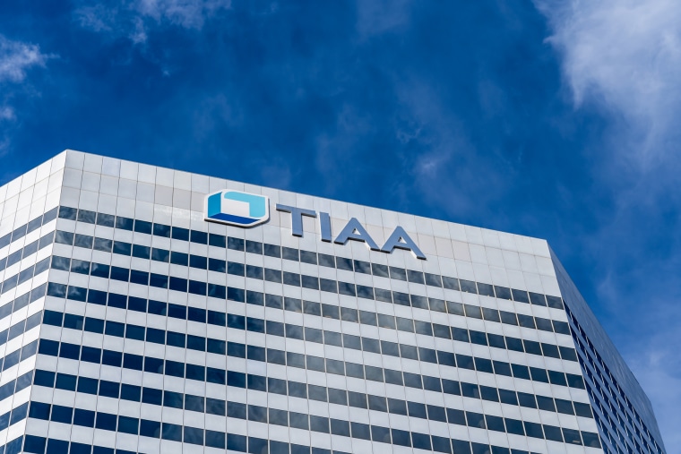 Exterior of The TIAA office building