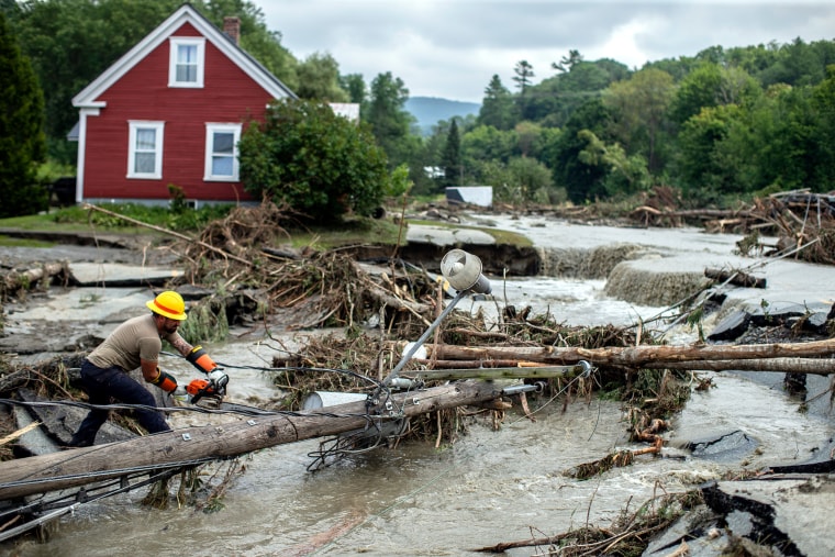 More flooding hits Vermont with washed-out roads, smashed vehicles and ...