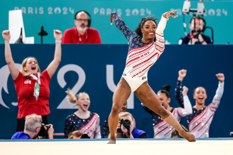 Simone Biles leads U.S. women's gymnastics team to Olympic gold, kicking  off Paris 'redemption tour'