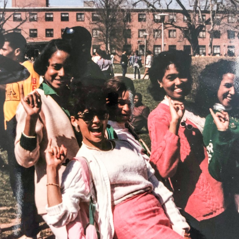 Kamala Harris with three of her line sisters.