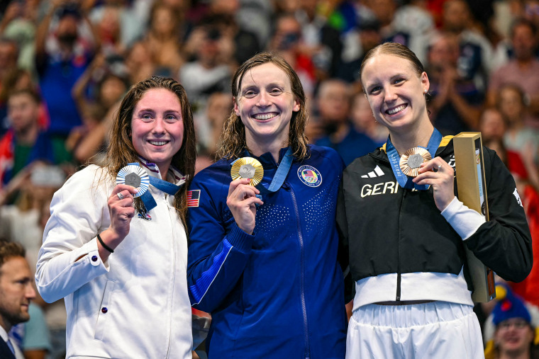 Imagem: Katie Ledecky, medalhista de ouro dos EUA