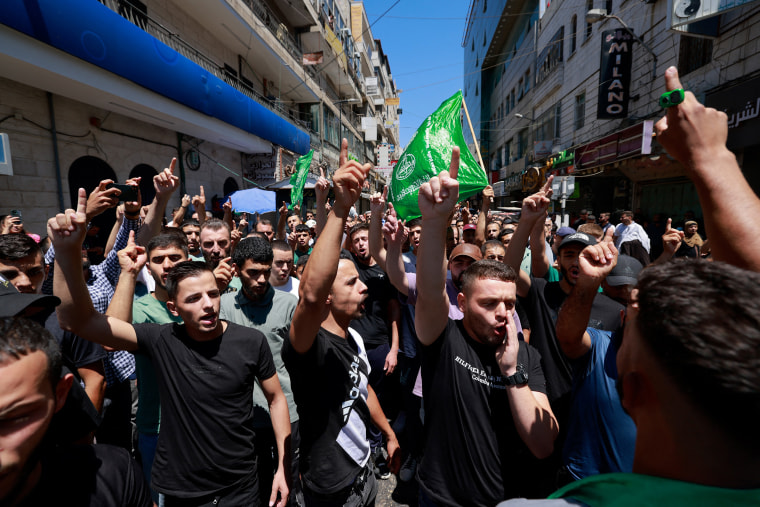 Palestinian factions called for unity and a general strike on July 31 to protest the killing of Hamas political leader Ismail Haniyeh in a strike in Tehran, with employees of government ministries leaving their offices in response to the strike call. 