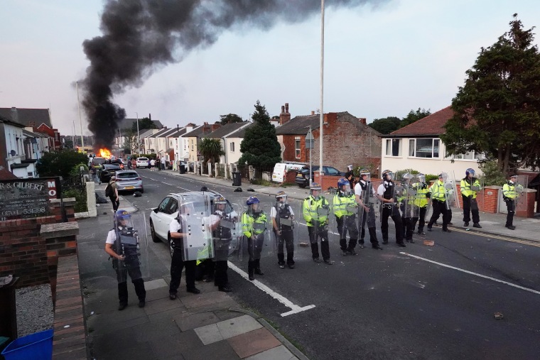 Protest In Southport Sparked By Rumours Of Stabbing Suspect's Identity