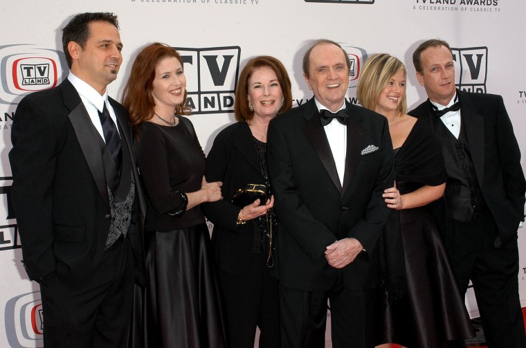 Actor Bob Newhart and family arrive at the 2005 TV Land Awards at Barker Hangar on March 13, 2005 in Santa Monica, California. 