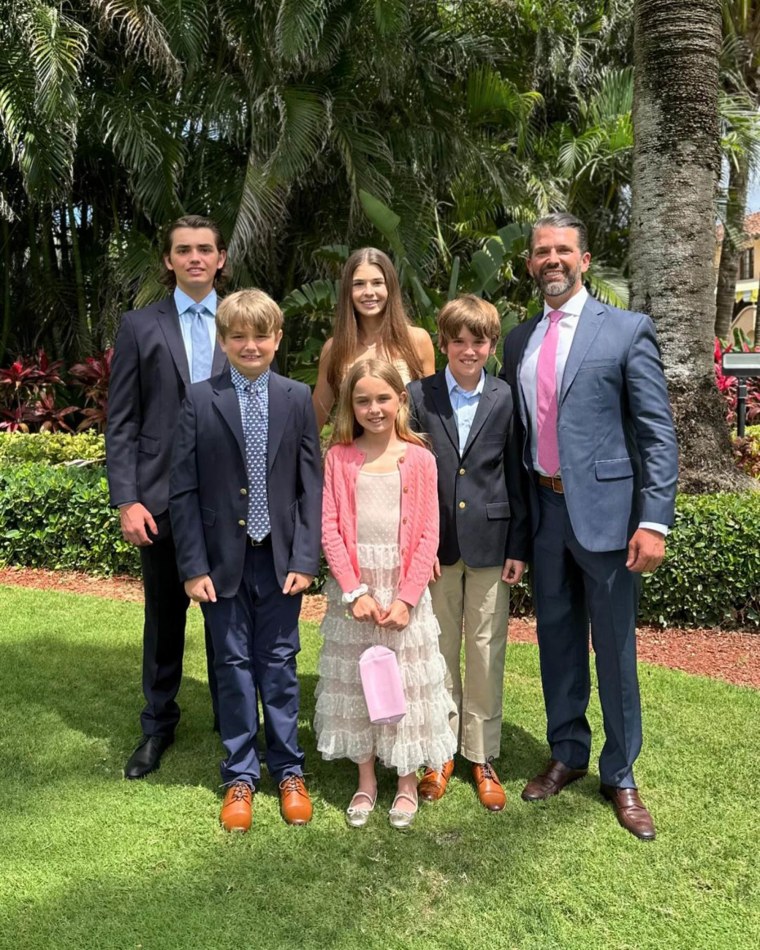 Donald Trump Jr. with his five children