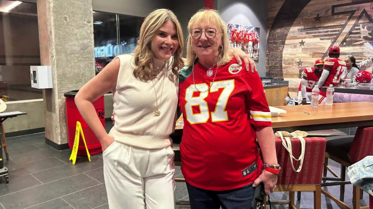 Jenna Bush Hager and Donna Kelce