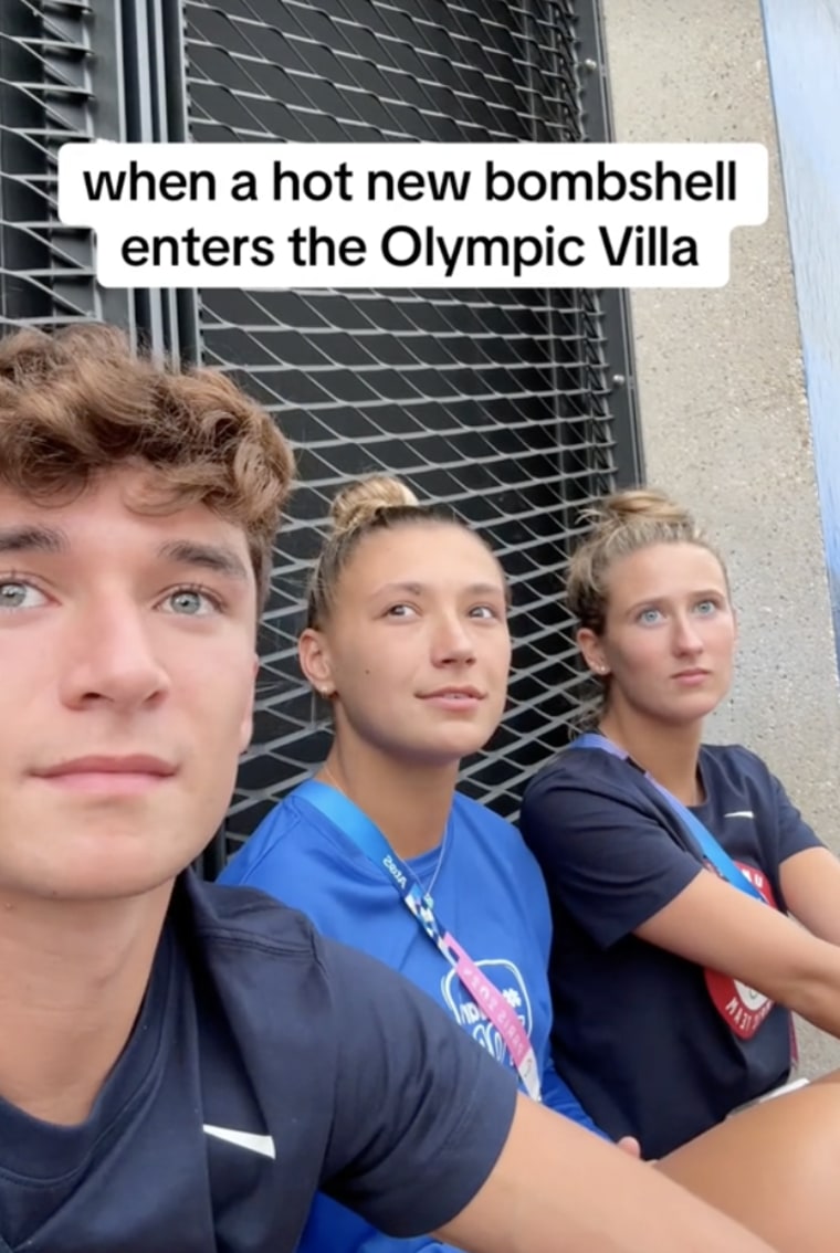 Olympic diver Tyler Downs does his own Olympic Villa TikTok.