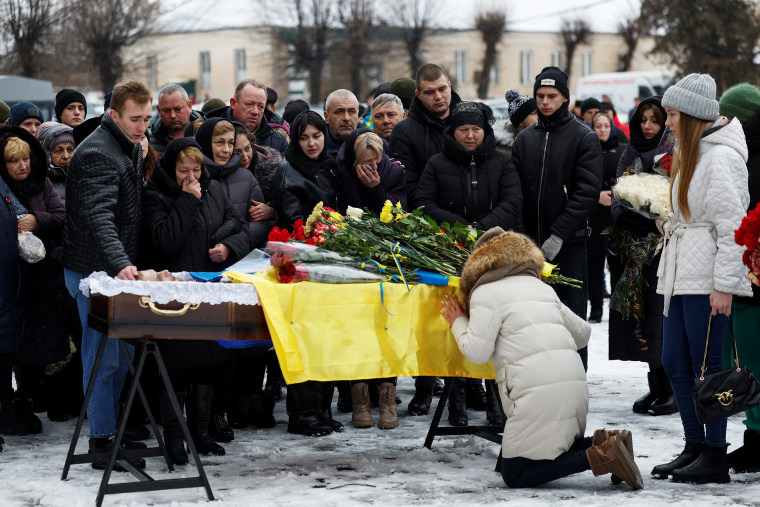 Funeral of Ukrainian decathlete and serviceman Volodymyr Androshchuk in Letychiv