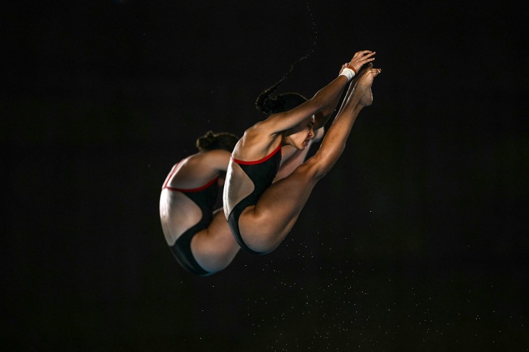 Image: Mexico's Gabriela Agundez Garcia and Alejandra Orozco Loza 