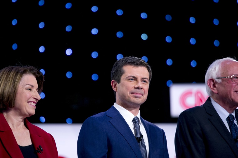 Candidates participate in the second democratic presidential debate of 2020