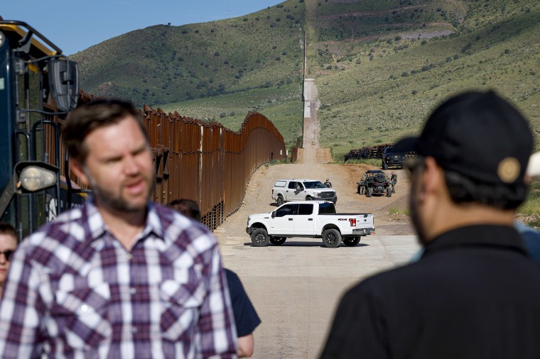 The U.S. southern border with Mexico.