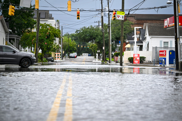 Image: Tropical Storm Debby Brings Soaking Rains To The Southeast flood water