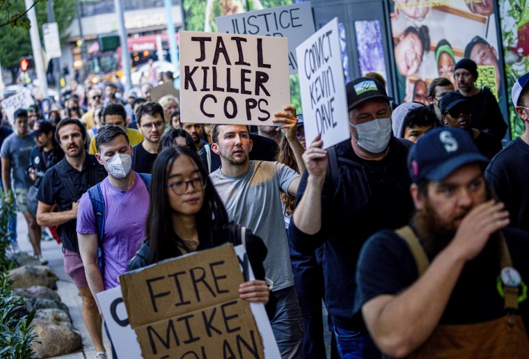 Seattle Pd Protesters A former Seattle police officer files a $20 million claim against the city