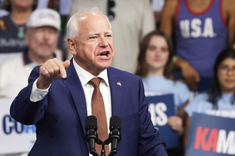 Image: Tim Walz politics political politician arizona campaign rally