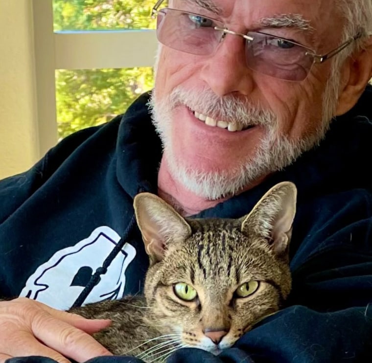 Rick Pero with CatMandu. 