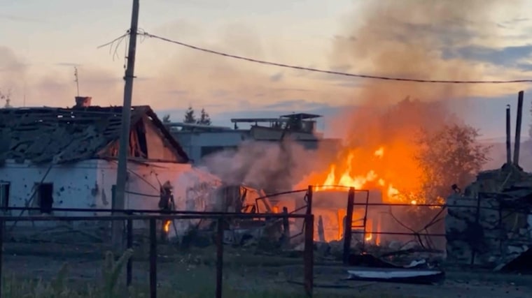 Views of Sudzha town in Russia's Kursk region following incursion of Ukrainian troops