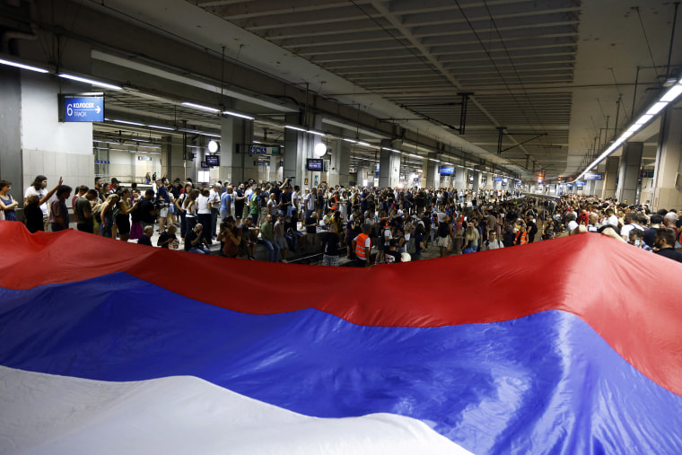 Thousands hit the streets in Serbia's capital Belgrade on August 10 to protest the rebooting of a controversial lithium mine set to serve as a vital source to power Europe's green energy transition. 