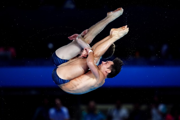 Tom Daley, da Grã-Bretanha, compete durante os Jogos Olímpicos de Paris de 2024, na França. Data da foto: segunda-feira, 29 de julho de 2024.