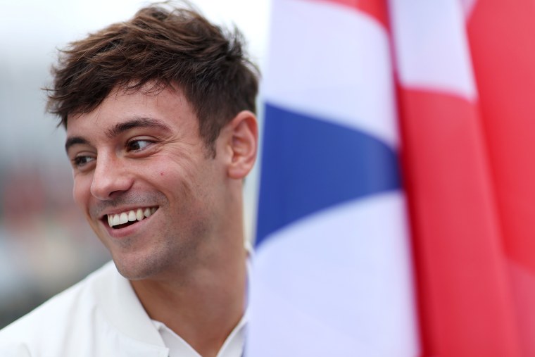 Tom Daley during the opening ceremony of the Olympic Games Paris 2024 on July 26, 2024 in Paris, France.