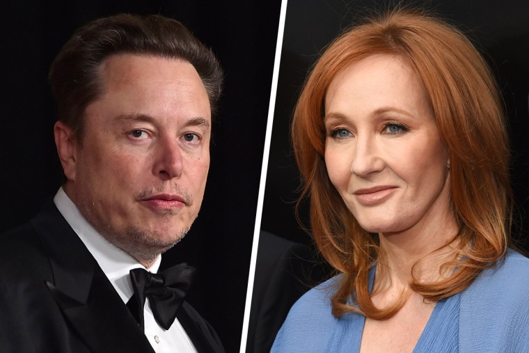 Elon Musk and J.K. Rowling.