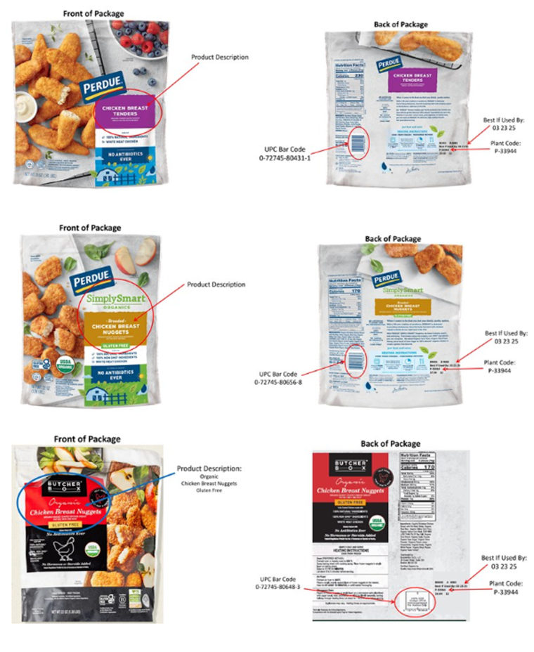 Perdue Recalls Frozen Chicken For Potential Metal Contamination