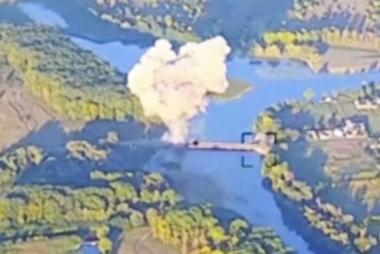 Ukraine has destroyed a key bridge in Russia's Kursk region and struck a second one nearby, less than two weeks into its stunning cross-border incursion, disrupting Russian supply routes and possibly signaling that its troops are planning to dig in. 