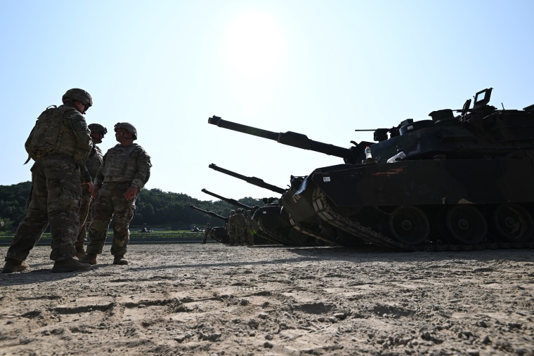 U.S. troops prepare for live fire military drills with South Korea 