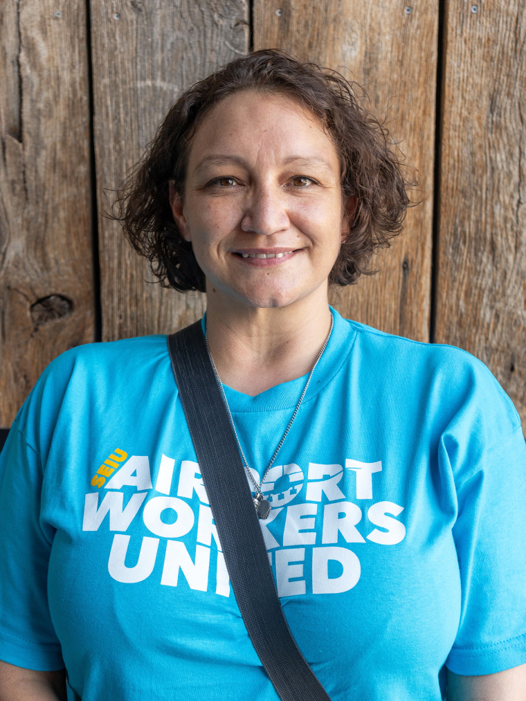 seiu union worker Cecilia Ortiz portrait