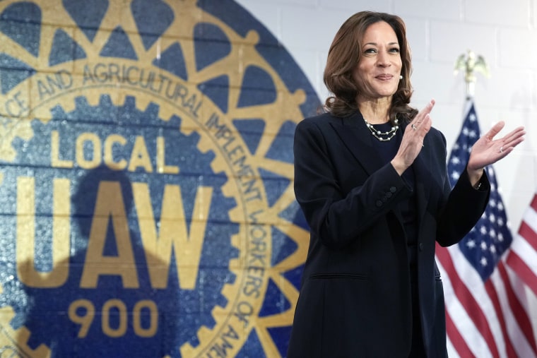 Kamala Harris And Tim Walz Campaign In Michigan