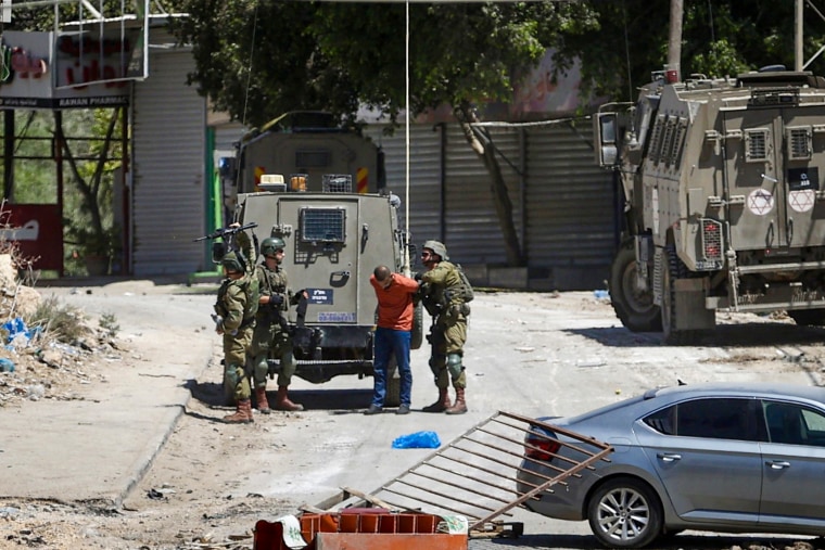 Israeli army raids Al-Faria Refugee Camp in West Bank.