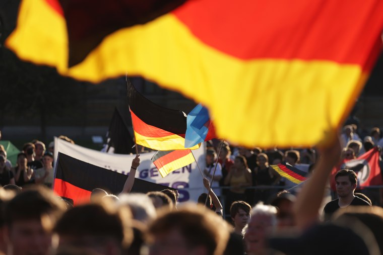 The AfD is currently leading in polls in both Saxony and Thuringia ahead of state elections scheduled for Sunday in both states.