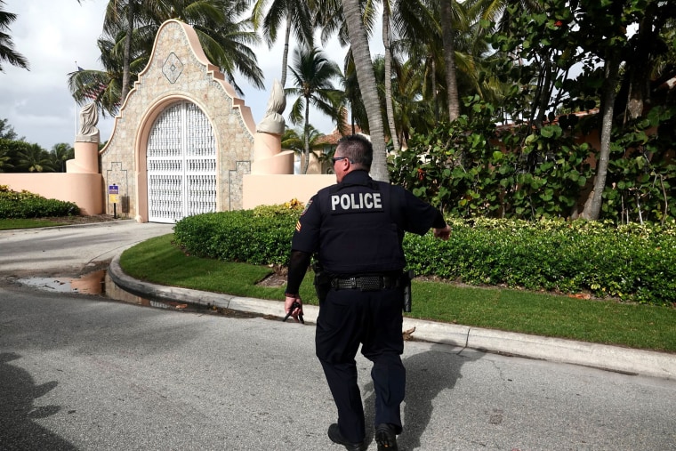 Police outside of Mar-a-Lago