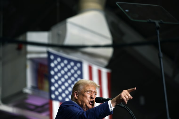 Donald Trump held a rally as part of his presidential campaign in Johnstown, Pennsylvania, USA