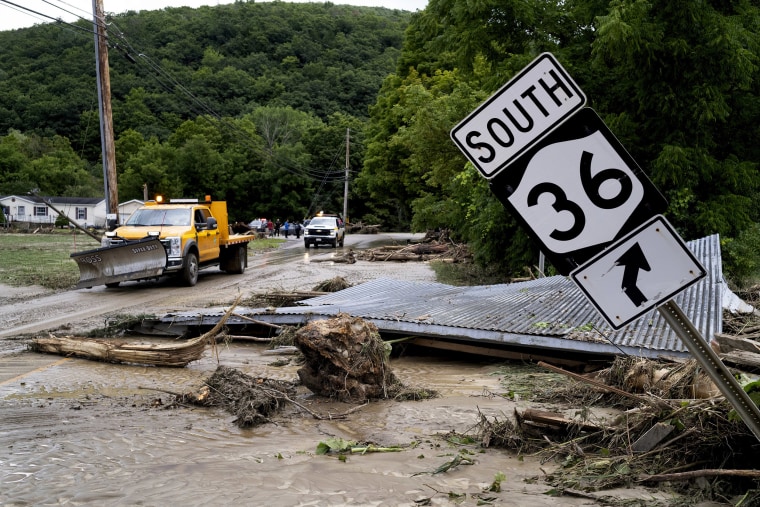 remnants of Tropical Storm Debby swept through the area.