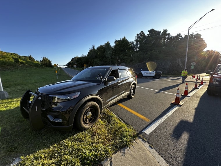 Bloqueo policial en la I-95.