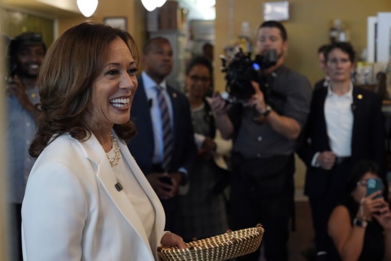 La vicepresidenta, Kamala Harris, en Savannah, Georgia, el 29 de agosto de 2024.