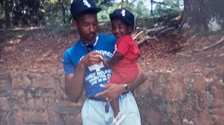 Felton Tate Sr. with his son, Felton