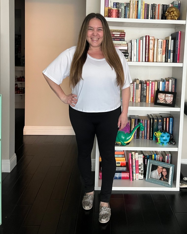 Jamie Sanders in the Shapermint Compression Leggings