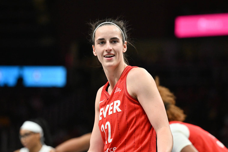 Caitlin Clark in Indiana Fever's Aug. 26 game.