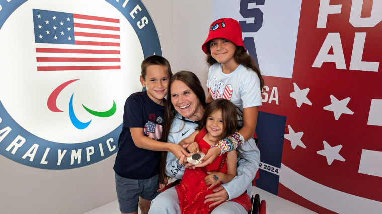 Christie Raleigh Crossley and her family.