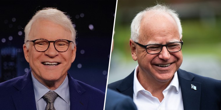 Steve Martin and Minnesota’s Gov. Tim Walz.