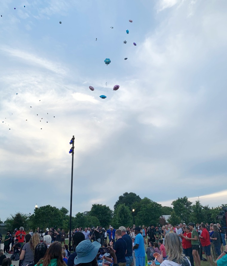 Apalachee High School shooting vigil balloons